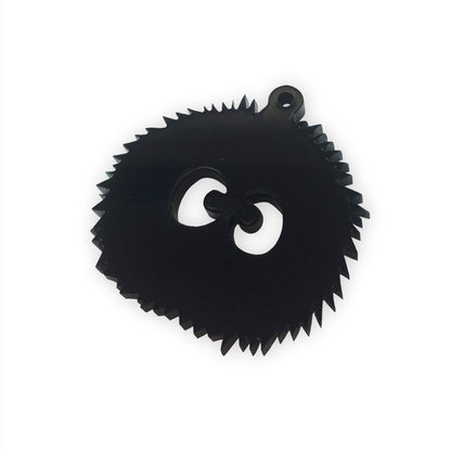 Soot sprite Ghibli laser cut charm