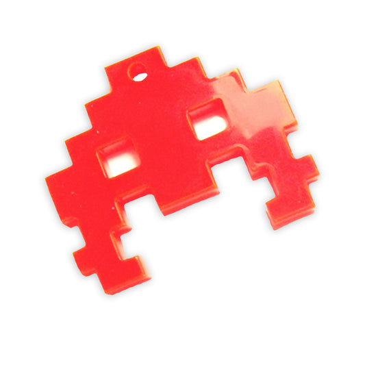 Space invader alien 2 laser cut charm