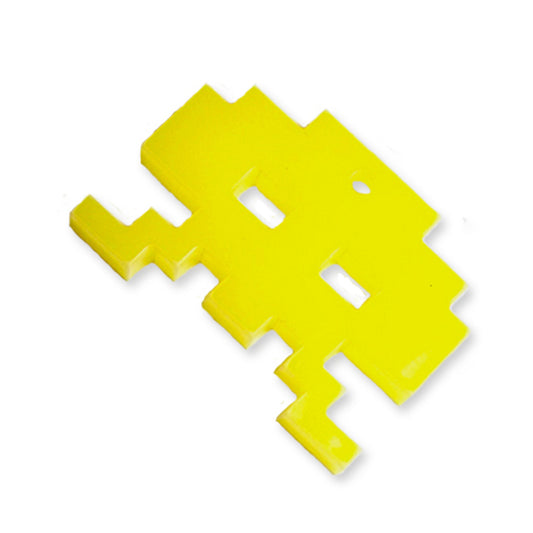 Space invader alien 4 laser cut charm