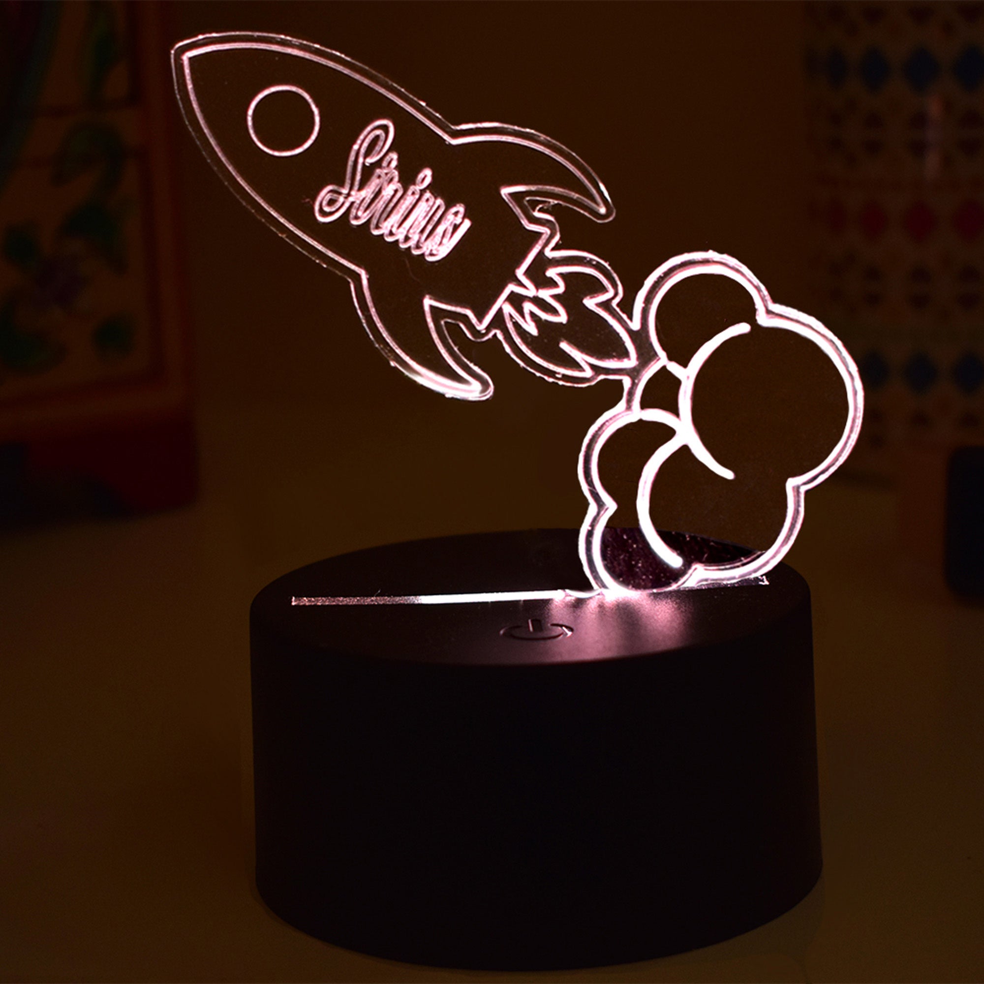 Space rocket custom colour change lamp & remore control – Craftjam