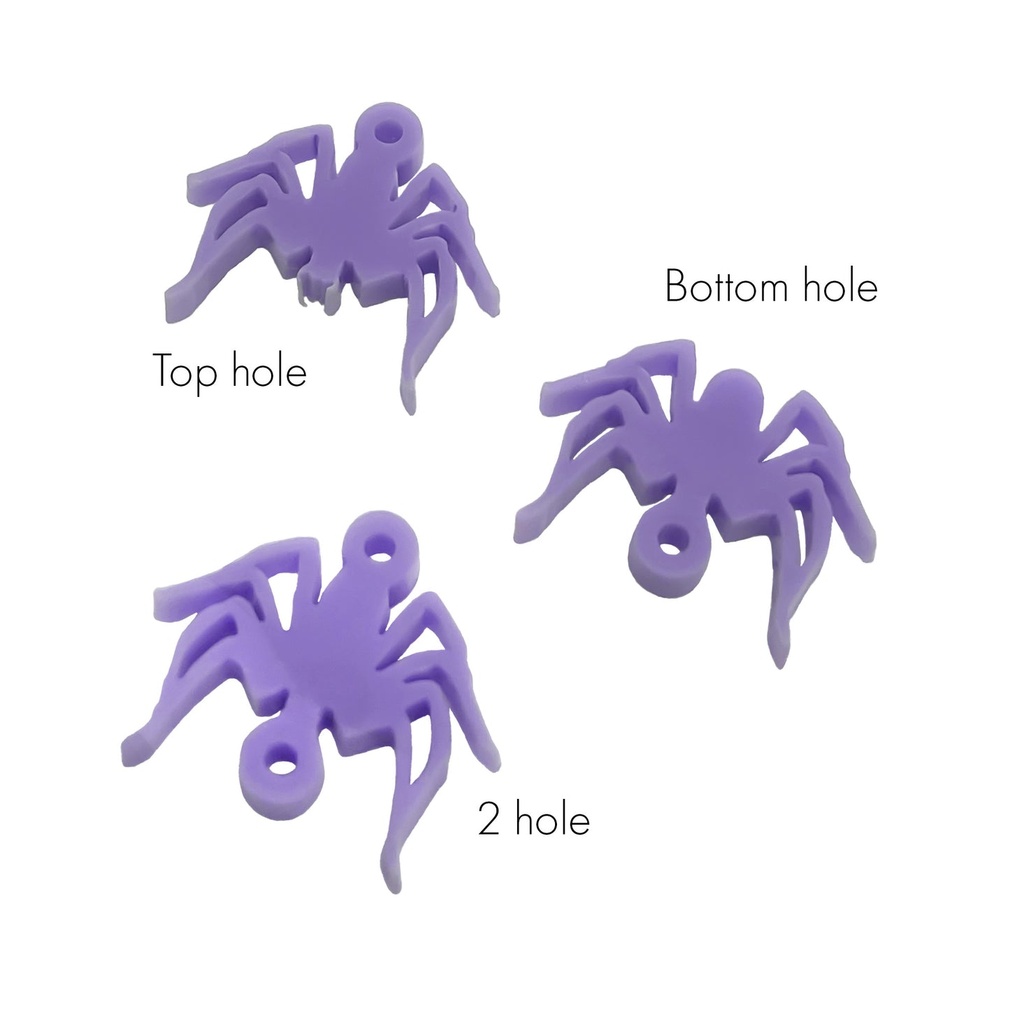 8 Spider link shapes, 2cm