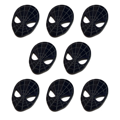 8 Spider man cabochons, laser cut