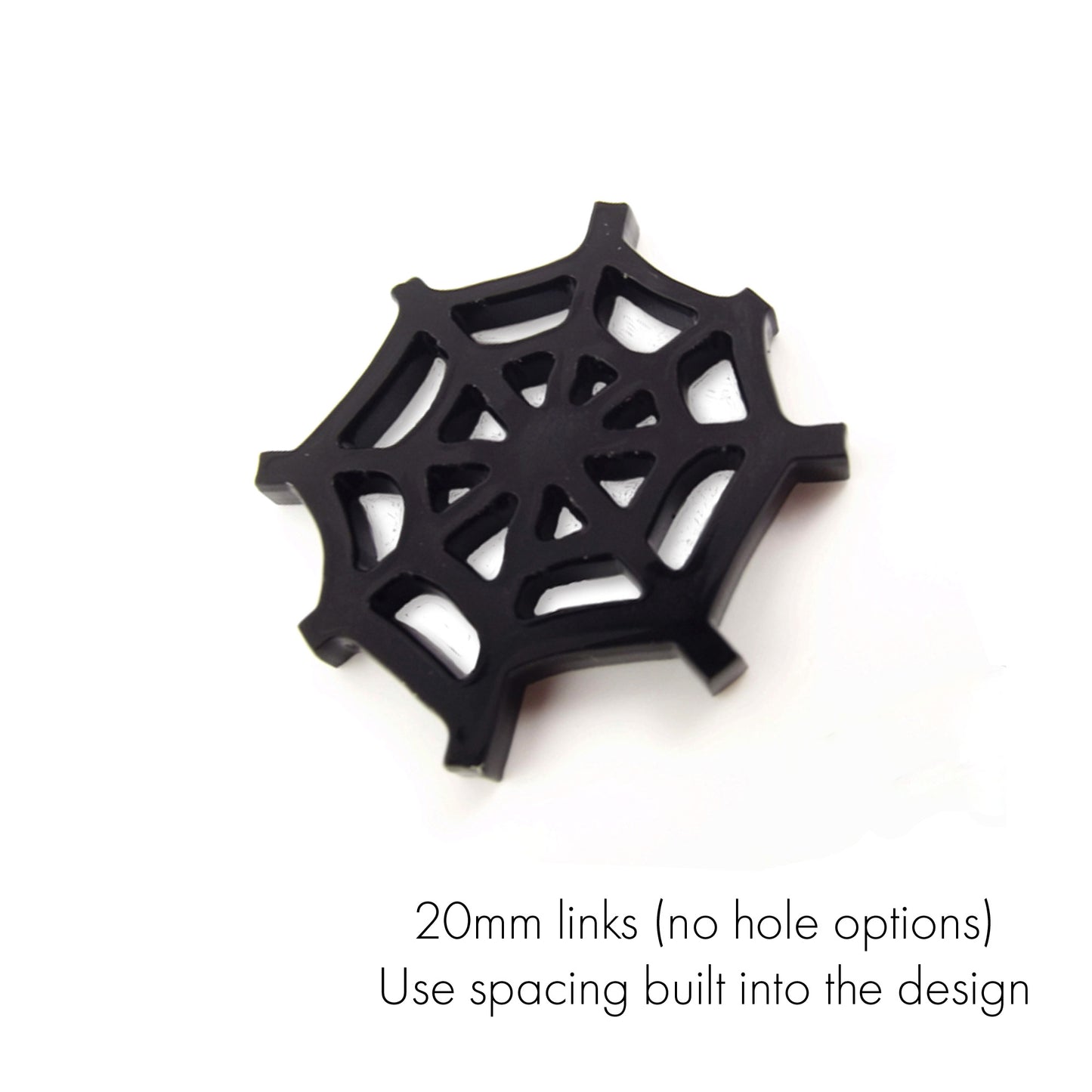 8 Spider web link shapes, 2cm