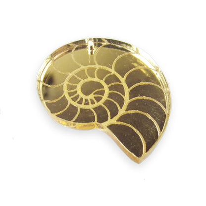 Sea snail shell laser cut charm