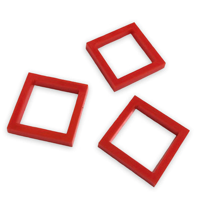 8 hollow square link shapes, 2cm