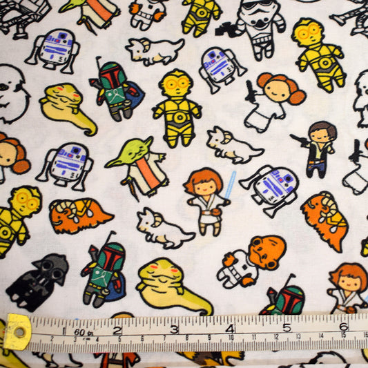 Star Wars chibi cartoon 100% cotton fabric