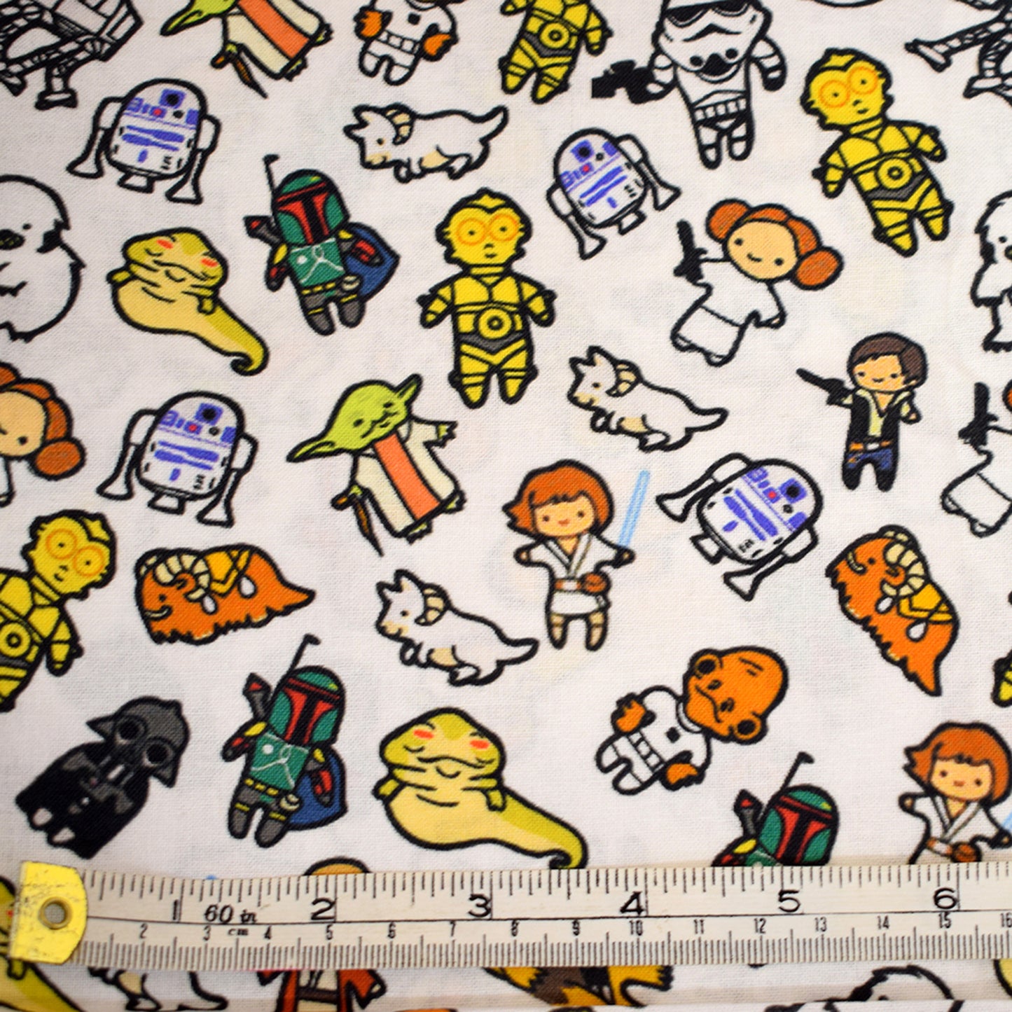 Star Wars chibi cartoon fabric offcut