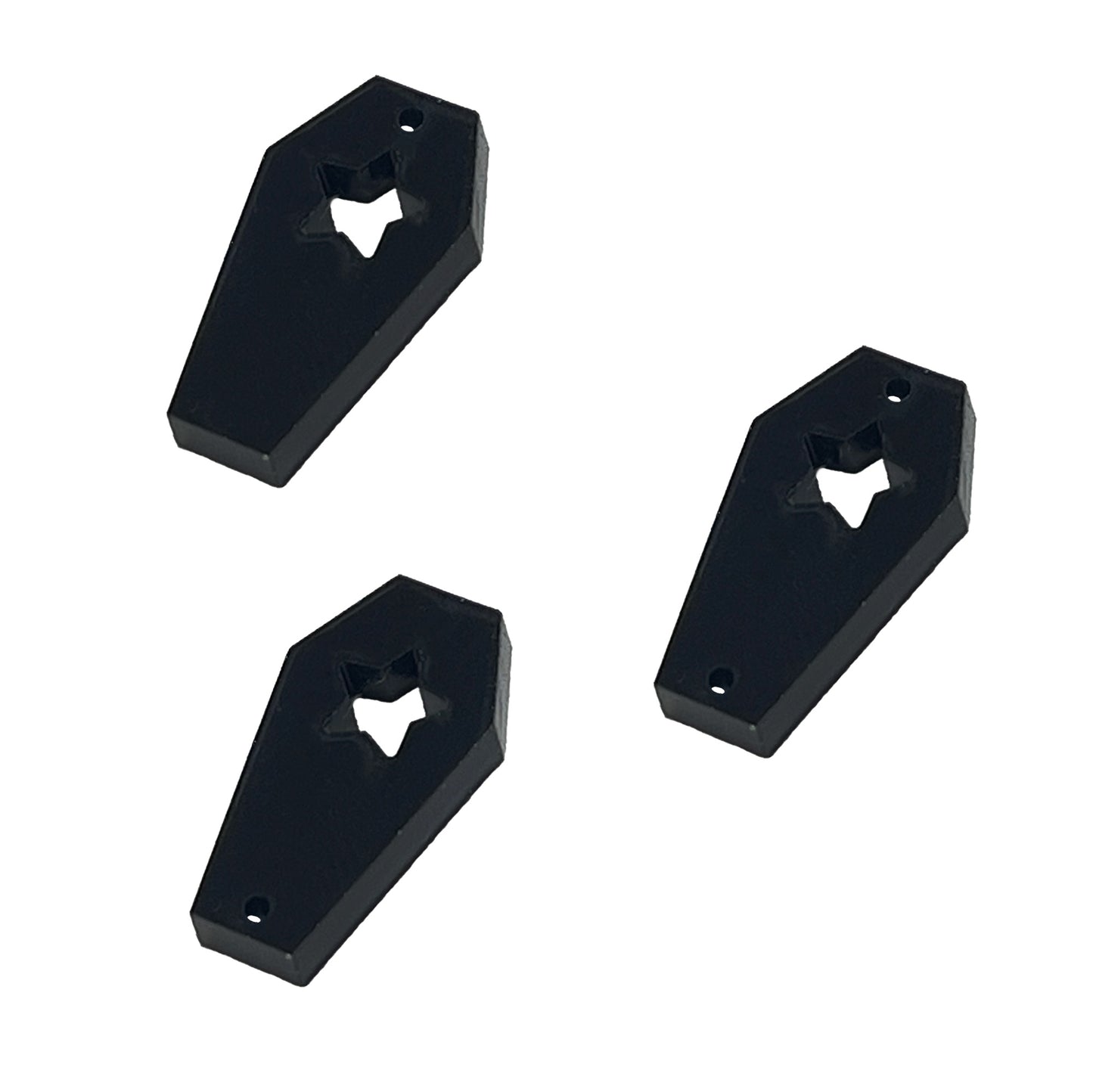 8 Star coffin link shapes, 2cm