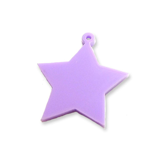 Star shape laser cut charm