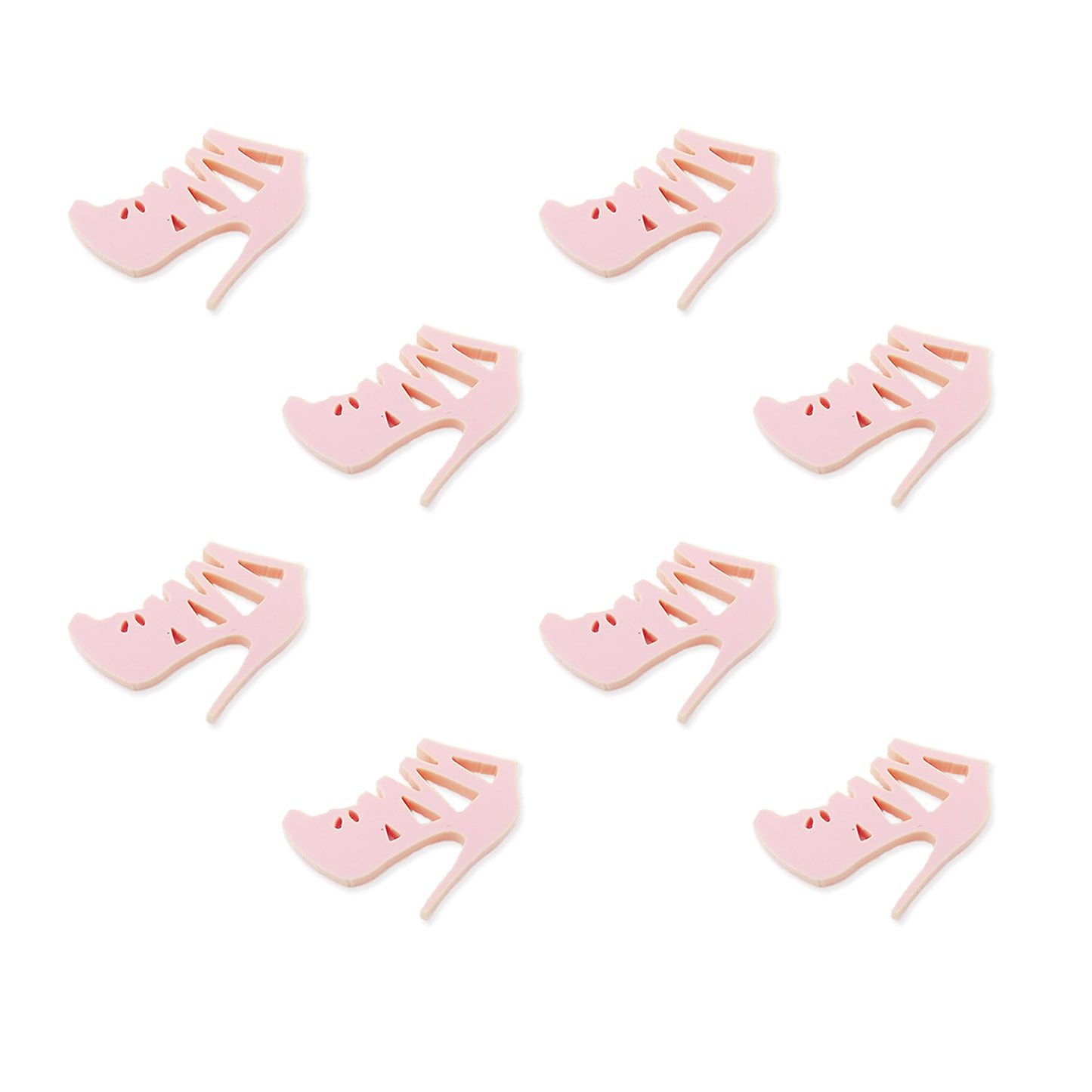 8 strappy shoe cabochons, laser cut