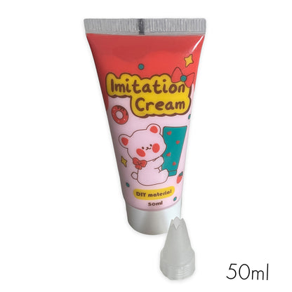 50ml Strawberry decoden cream tube, with 3 icing tips