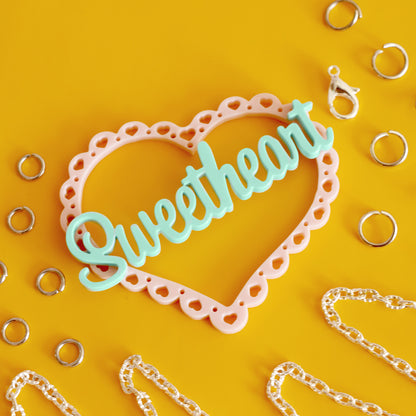 Sweetheart lace word necklace kit