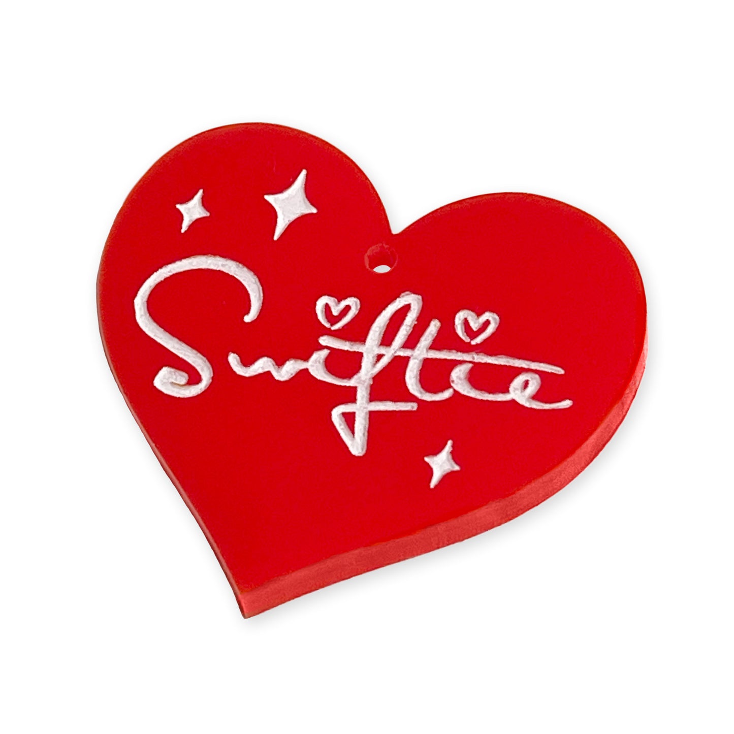 SWIFTIE Taylor Swift engraved heart laser cut charm