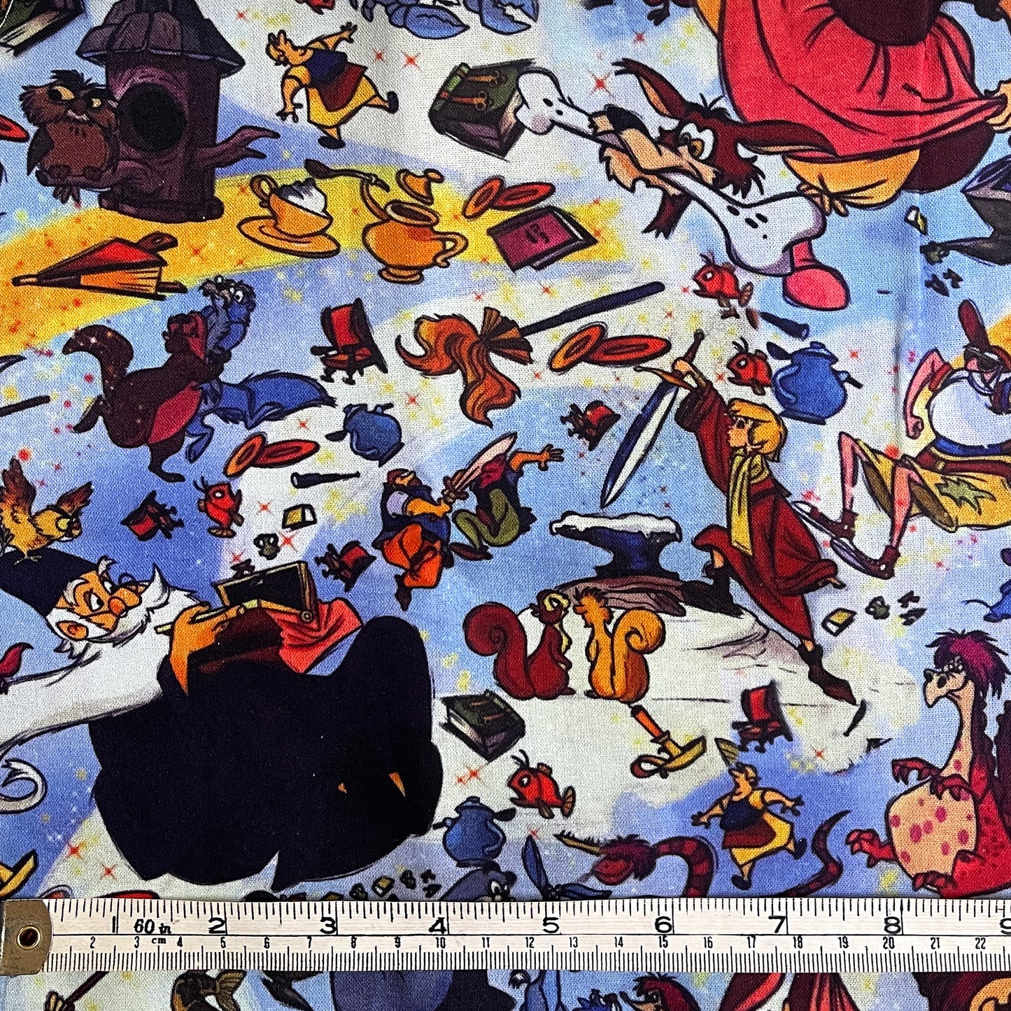 Sword in the stone 100% cotton fabric