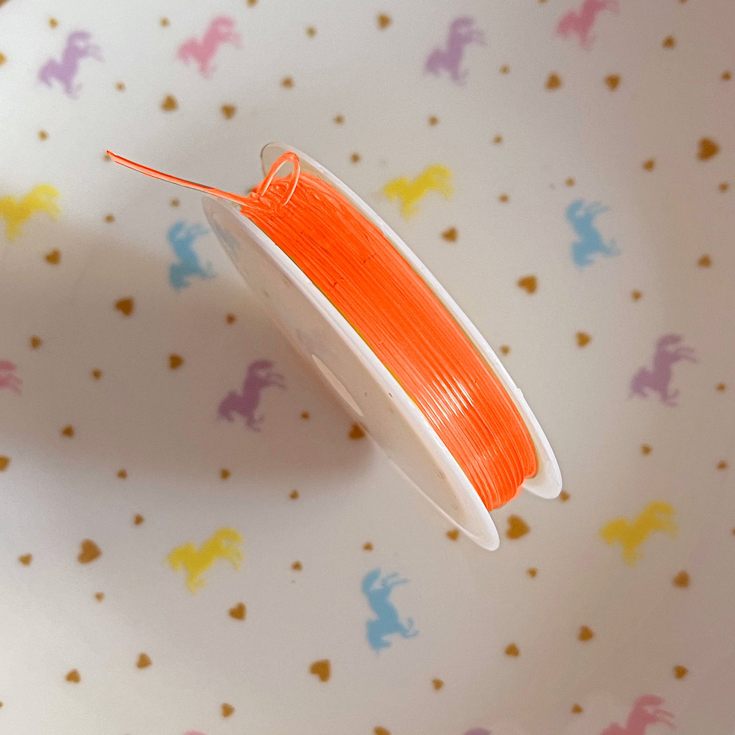 5M Tangerine transparent elastic (1mm thick)