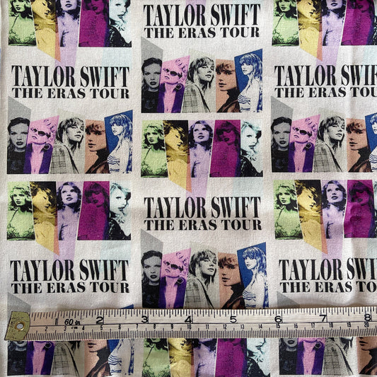 Taylor Swift Eras Tour 100% cotton fabric