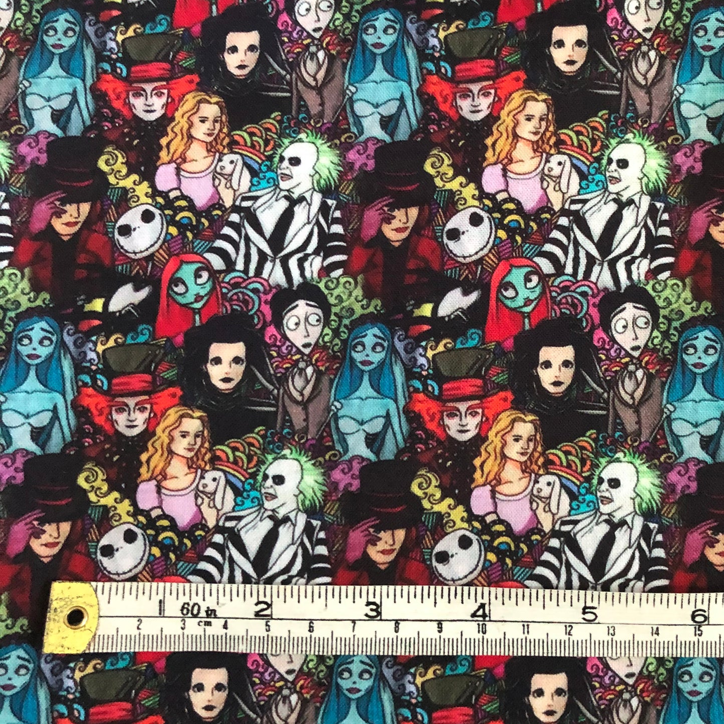 Tim Burton character 100% cotton fabric