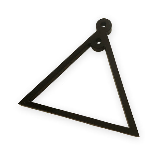 Triangle frame with hanging loop, laser cut charm