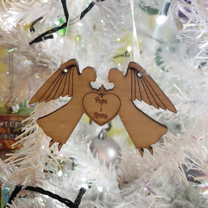 Two angels memorial ornament kit