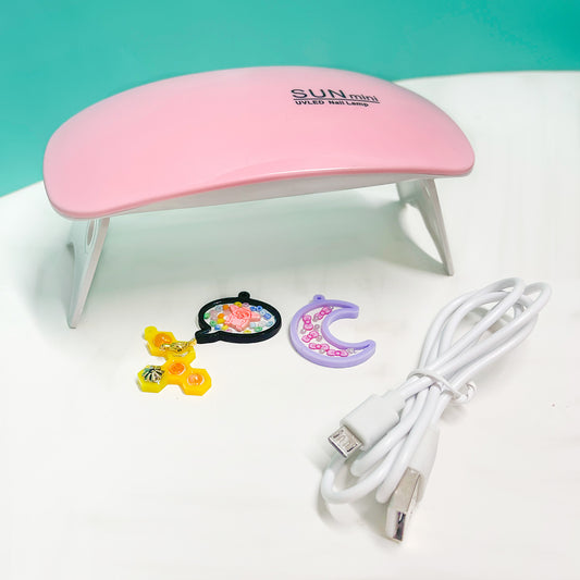 UV resin curing lamp (USB), Pink