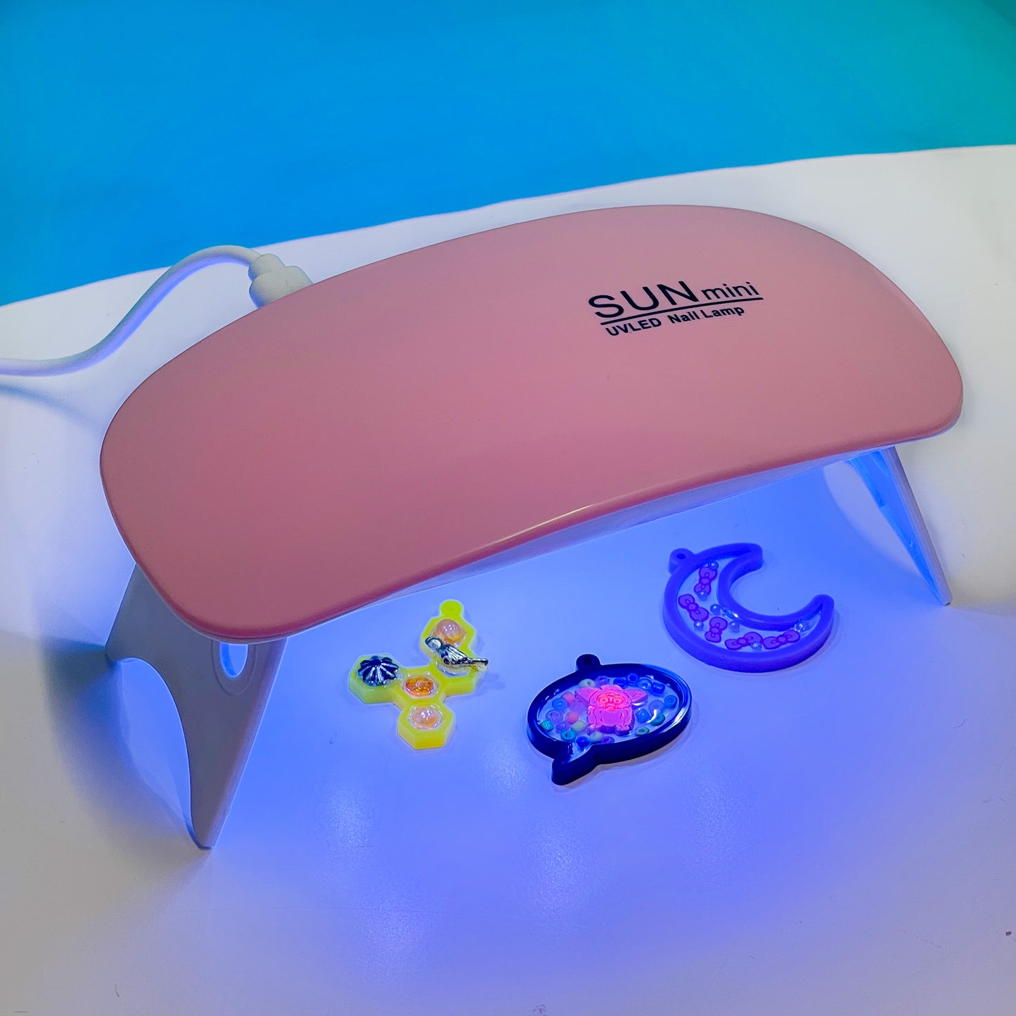 UV resin curing lamp (USB), Pink