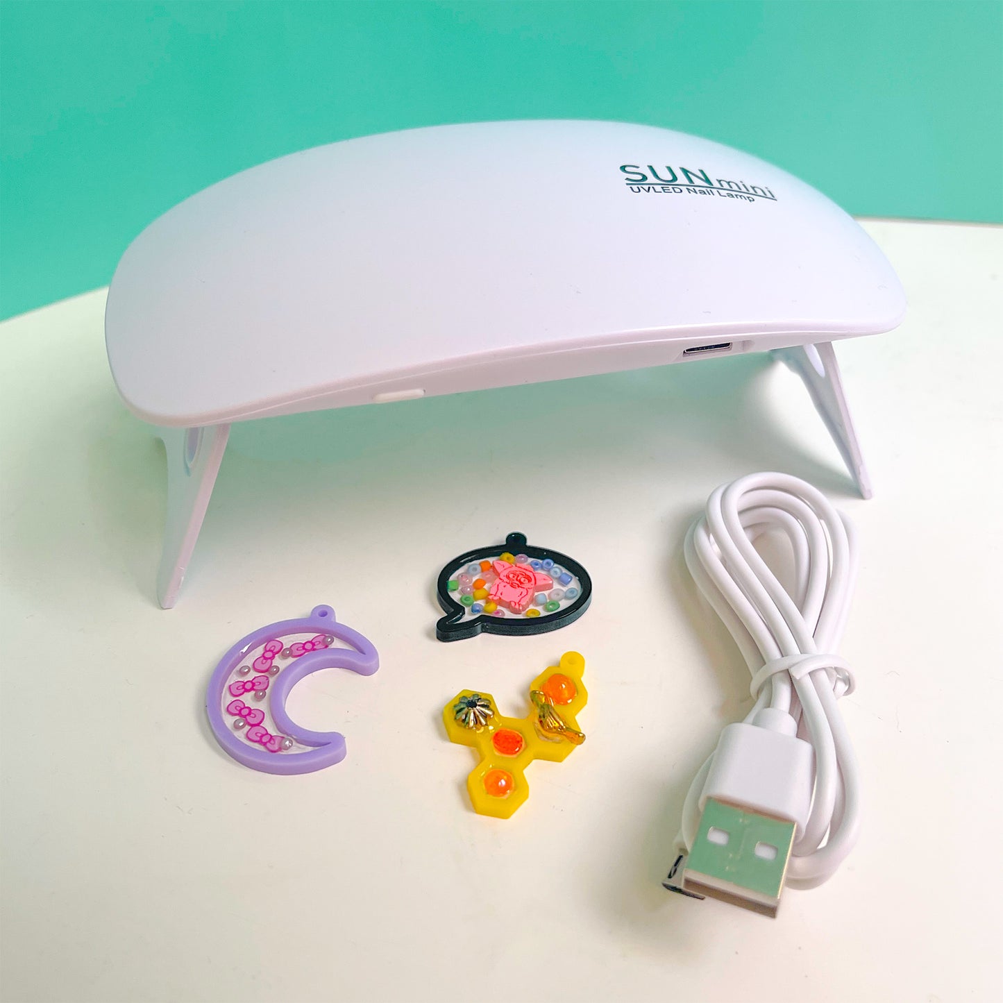 UV resin curing lamp (USB), White