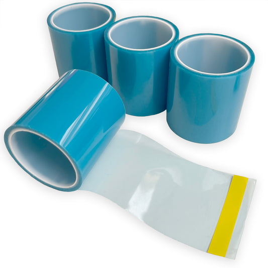 Open bezel backing tape for UV resin
