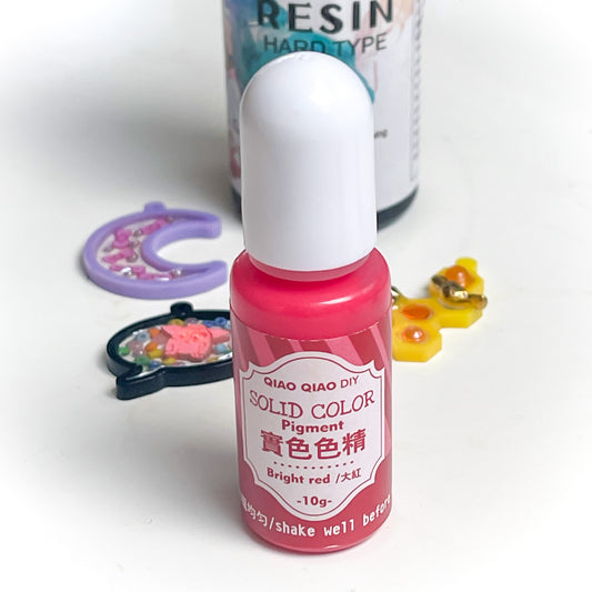 Bright Red UV resin pigment, 10ml bottle