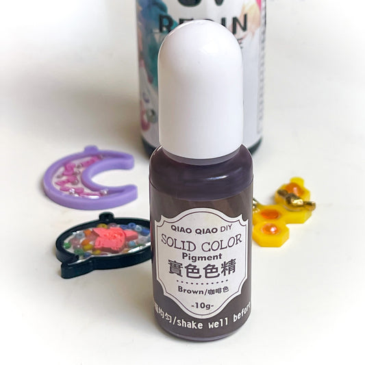 Brown UV resin pigment, 10ml bottle
