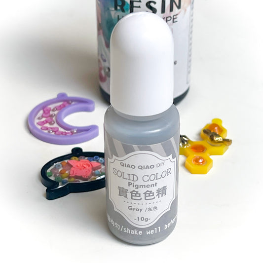 Grey UV resin pigment, 10ml bottle
