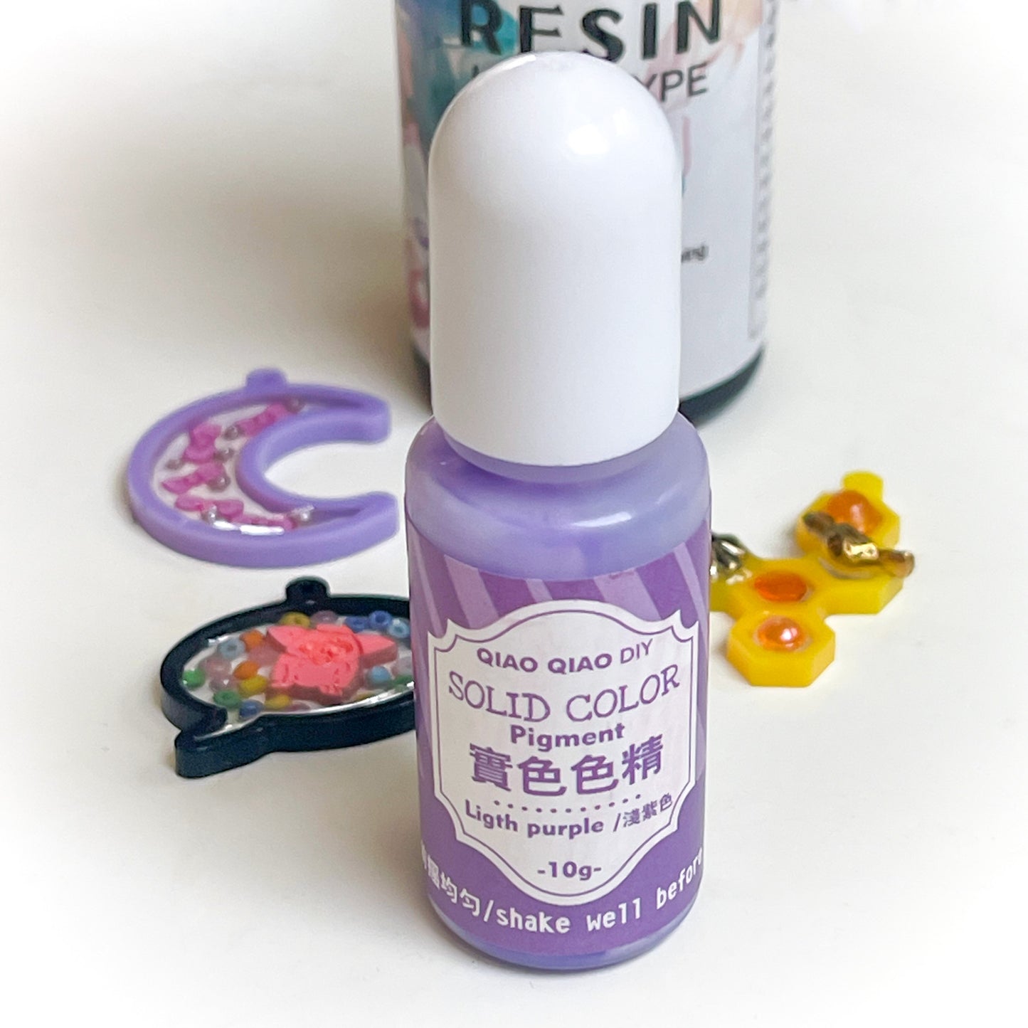 Light Purple UV resin pigment, 10ml bottle
