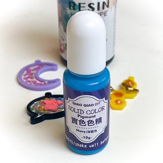 Navy Blue UV resin pigment, 10ml bottle
