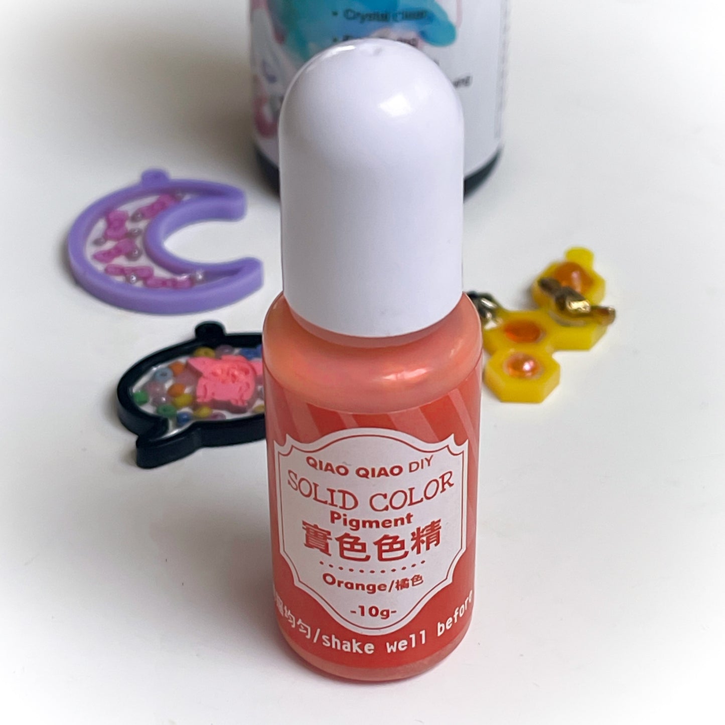 Orange UV resin pigment, 10ml bottle