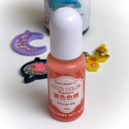 Orange UV resin pigment, 10ml bottle