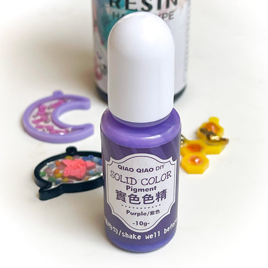 Purple UV resin pigment, 10ml bottle