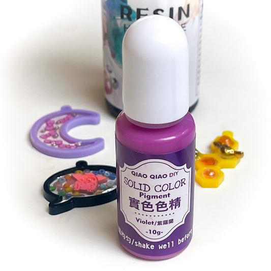 Violet UV resin pigment, 10ml bottle