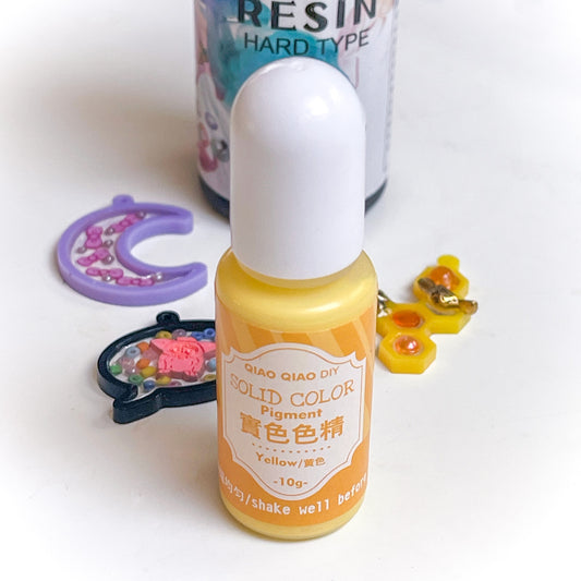 Yellow UV resin pigment, 10ml bottle