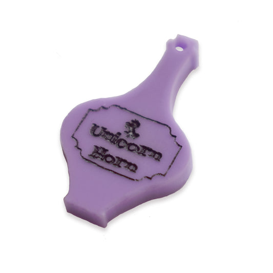 Unicorn horn potion bottle laser cut charm