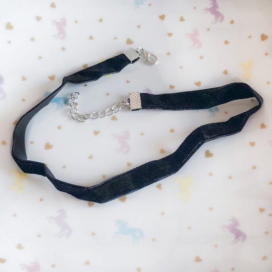 1cm wide velvet choker blank