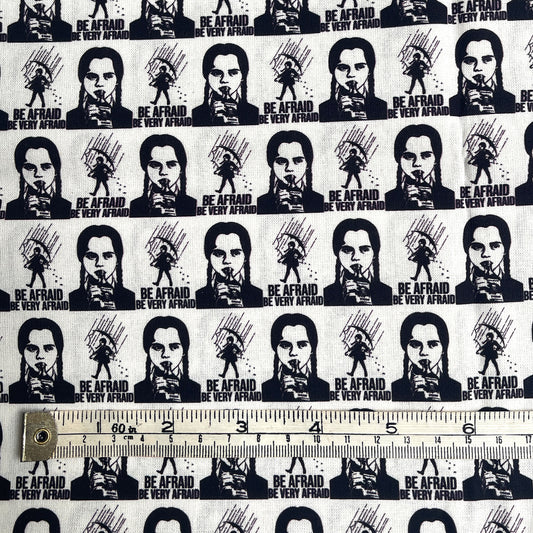 Wednesday Addams fabric offcut
