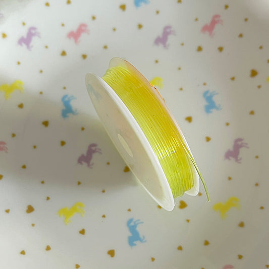 5M Yellow transparent elastic (1mm thick)