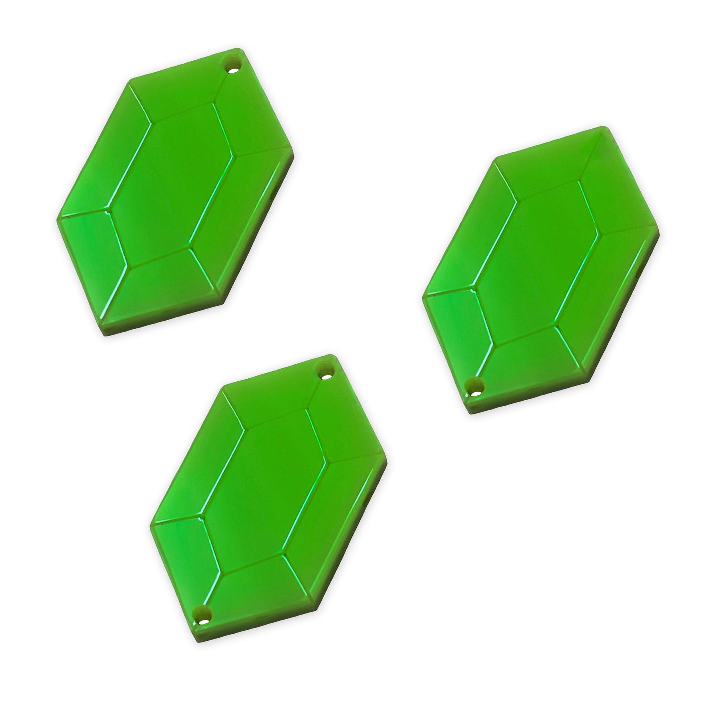 8 Rupee Zelda link shapes, 2cm