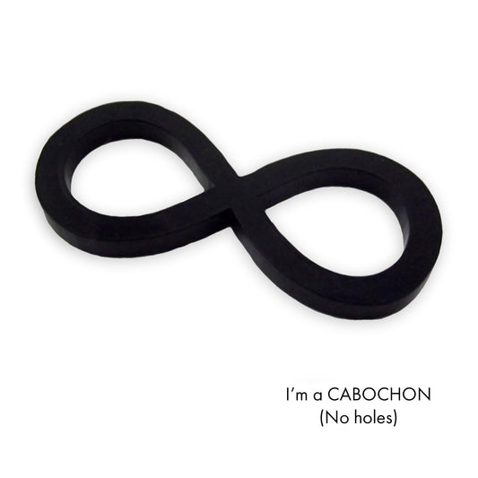 Cabochon Infinity loop laser cut