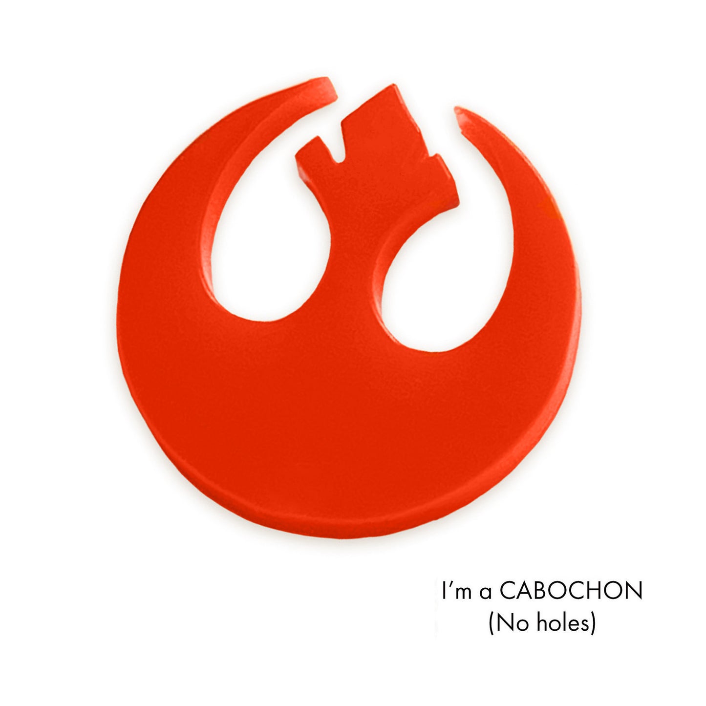 Cabochon Rebel alliance laser cut