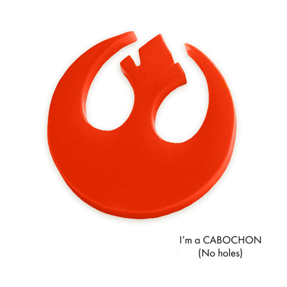 Cabochon Rebel alliance laser cut