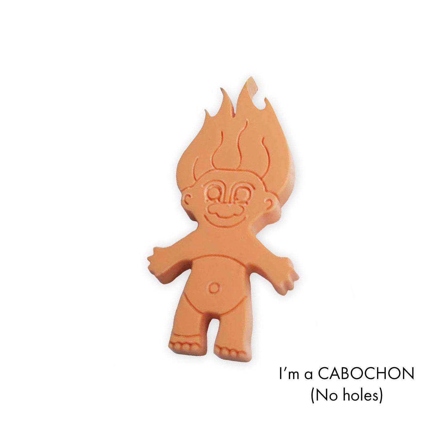 Cabochon Troll doll laser cut