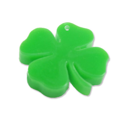 Four leaf clover laser cut charm