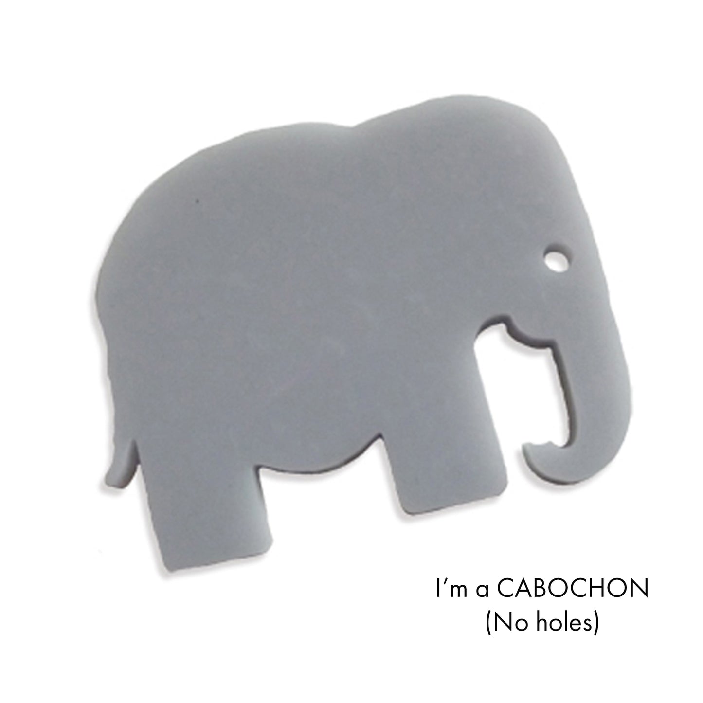 Cabochon Elephant laser cut