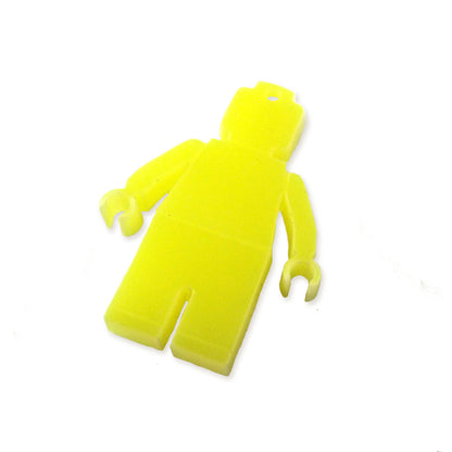 Mini figure man engraved laser cut charm