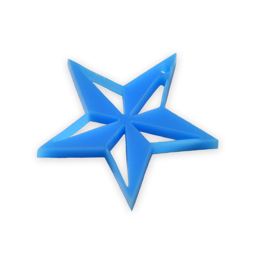 Nauticle star laser cut charm